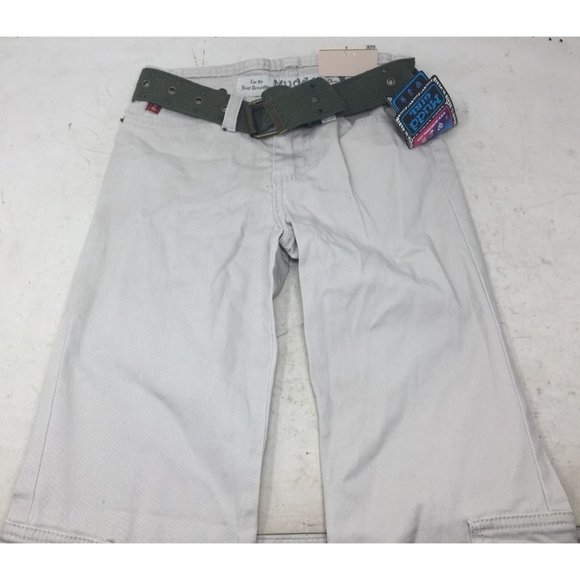 MUDD Girl's Size 8 Pants with Green Cloth Belt New with tags - Picture 2 of 11